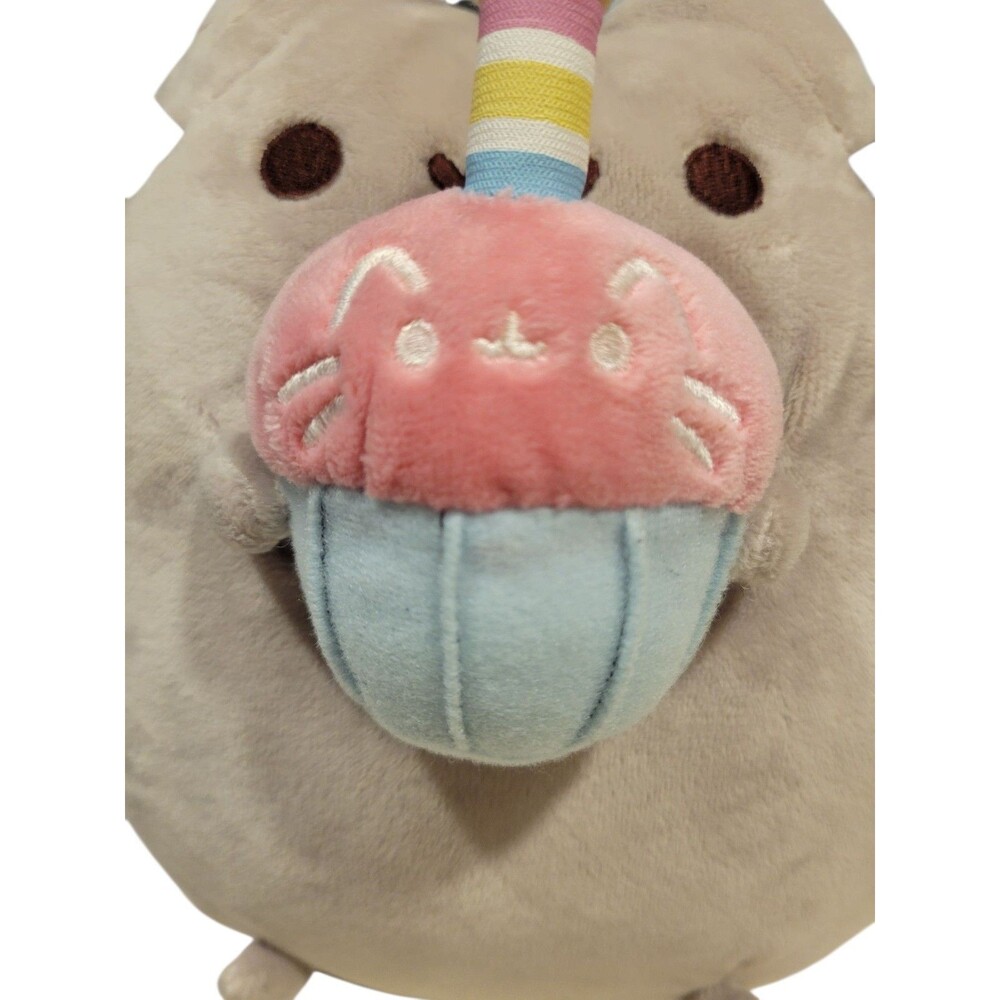 Gund Pusheen Birthday Cupcake Cat Plush Stuffed Animal Toy 10.5” 2016 - Picture 7 of 9